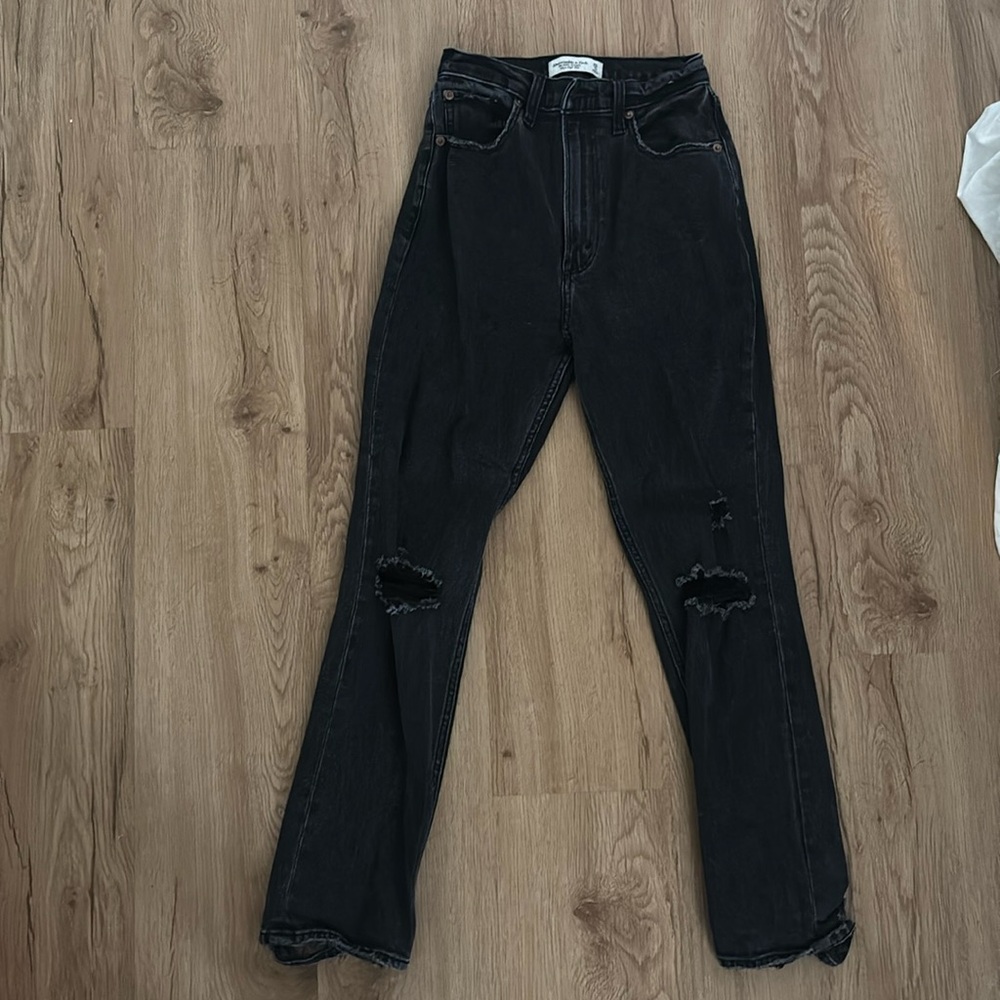 Abercrombie & Fitch The Ankle Straight Ultra High Rise Jeans